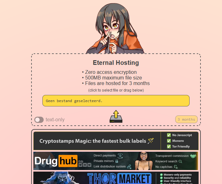 Eternal Hosting Secure File Sharing