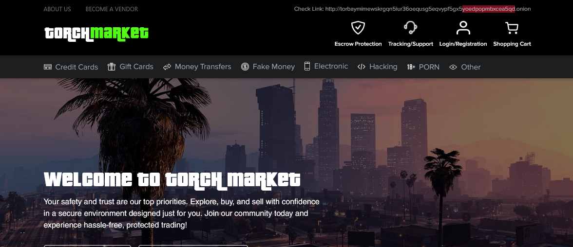 Torch Market Dark Web Marketplace